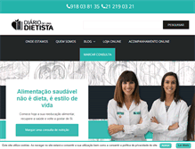 Tablet Screenshot of diariodeumadietista.com